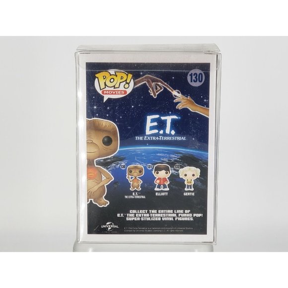 Funko 130 ET Pop Movies The Extra Terrestrial Near Mint Box Protector Japan RARE - Picture 6 of 11